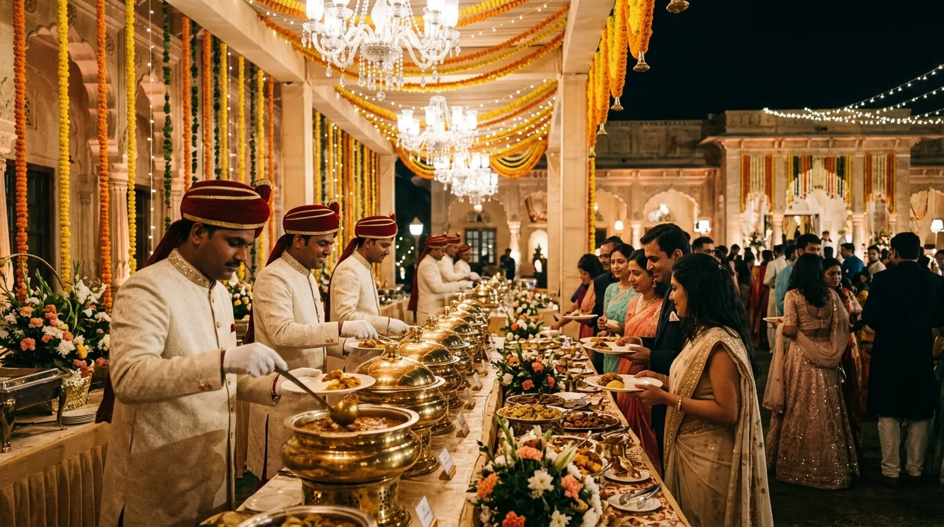 A Punjabi wedding reception